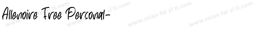 Allenoire Free Personal字体转换